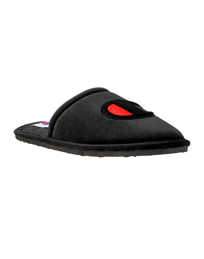 Champion Sleepover Velvet Slippers Dames - Zwart - Belgie 6140SHZJN